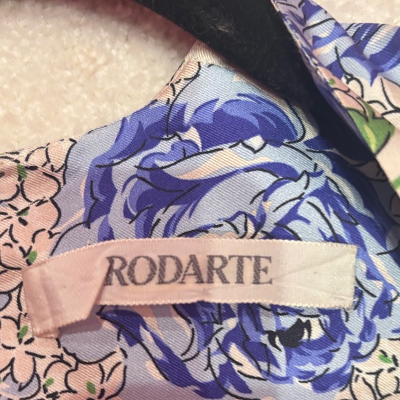 Rodarte Blue and Green Floral Maxi Dress - Picture 3 of 12
